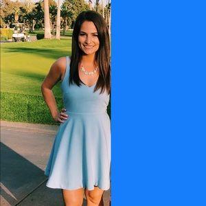 Lulus periwinkle blue skater dress